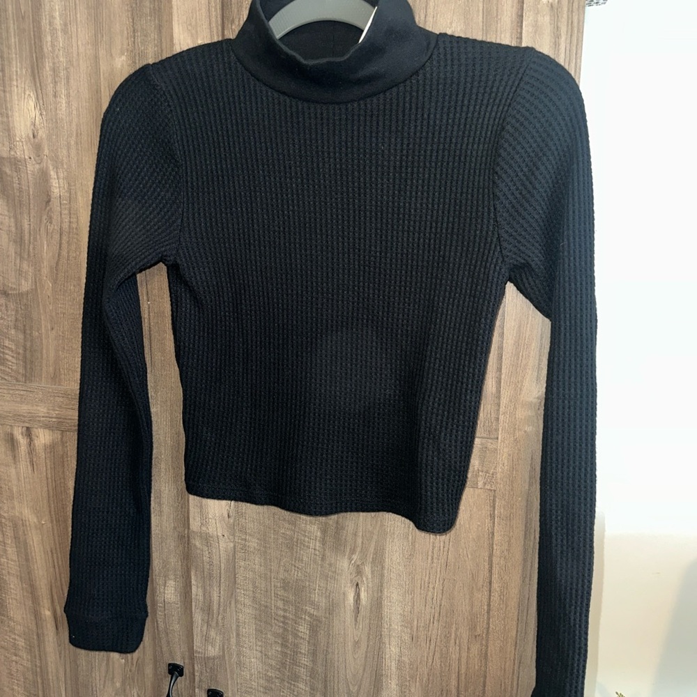 Black Turtleneck Sweater for Women